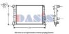 AKS DASIS 010006N Radiator, engine cooling